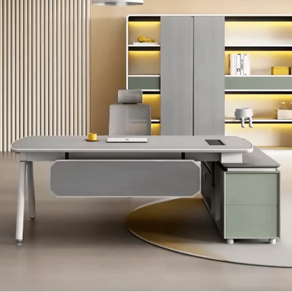 Donald ยท Modern L-Shaped Executive Desk