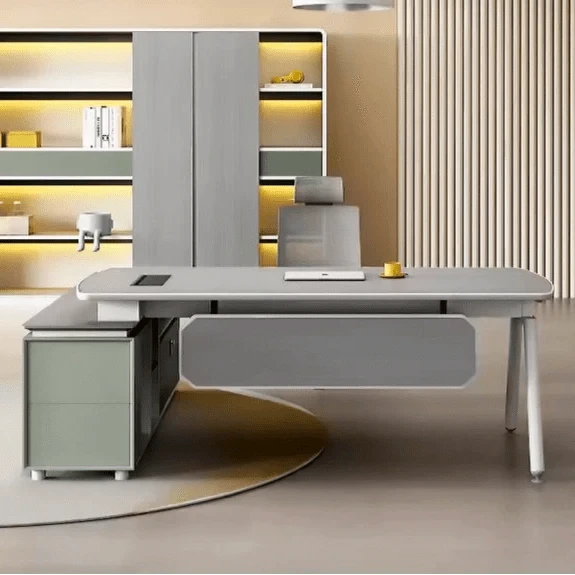 Donald ยท Modern L-Shaped Executive Desk