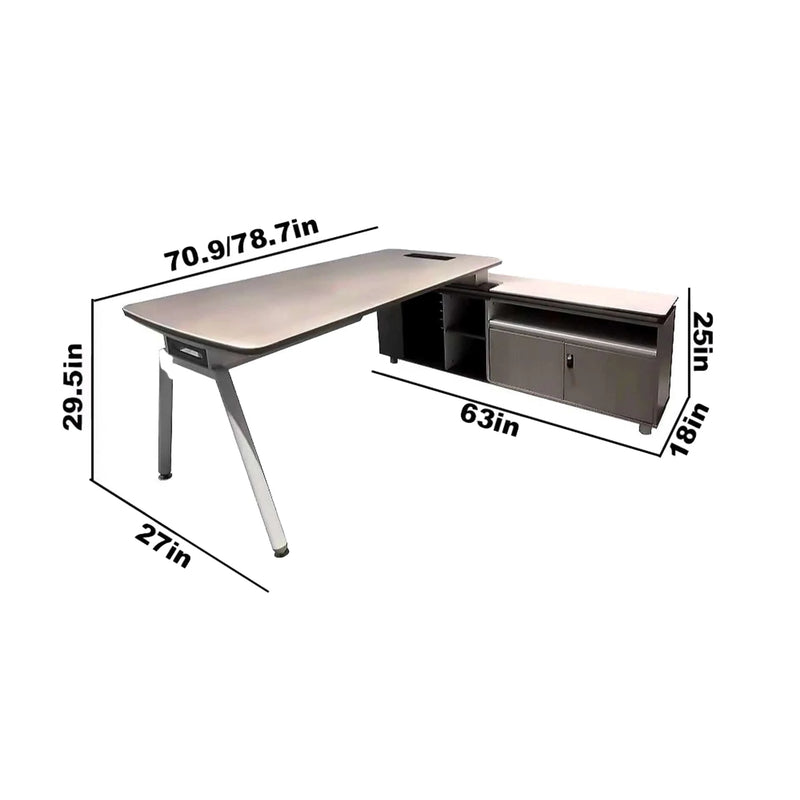 Donald ยท Modern L-Shaped Executive Desk