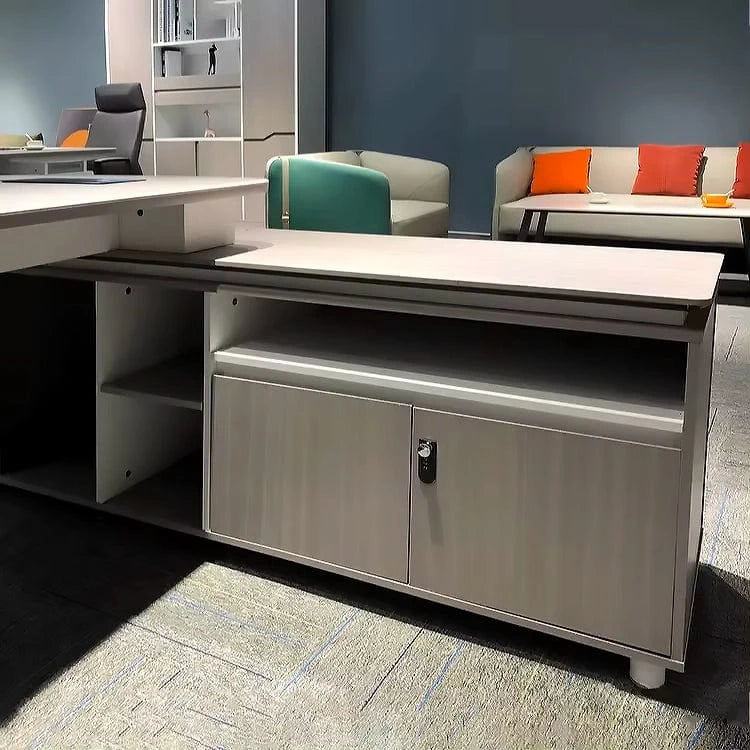 Donald ยท Modern L-Shaped Executive Desk