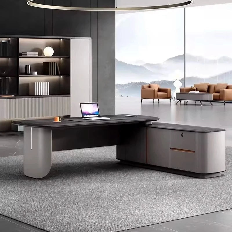 Dulce ยท Modern L-Shaped Executive Desk