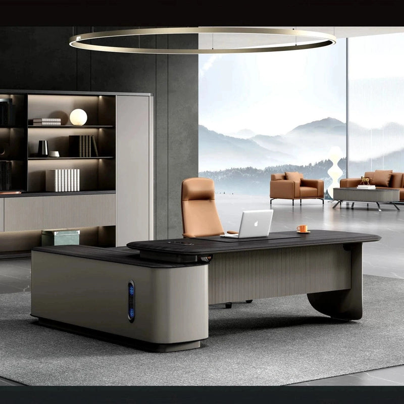 Dulce ยท Modern L-Shaped Executive Desk