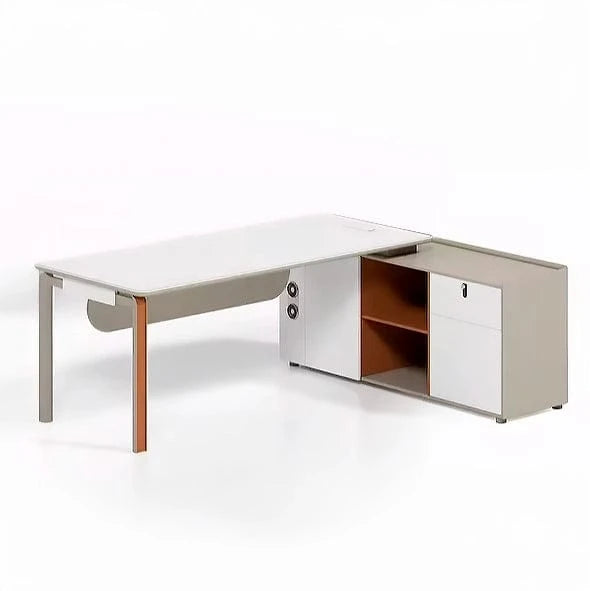 East · Modern L-Shaped Executive Desk