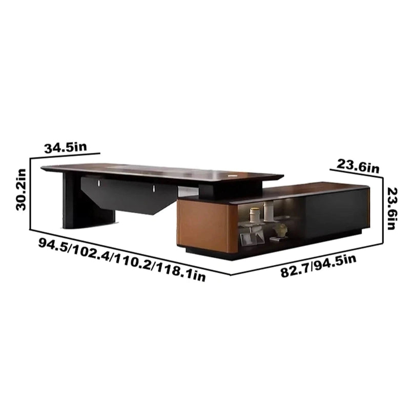 Edgar · Modern L-Shaped Executive Desk