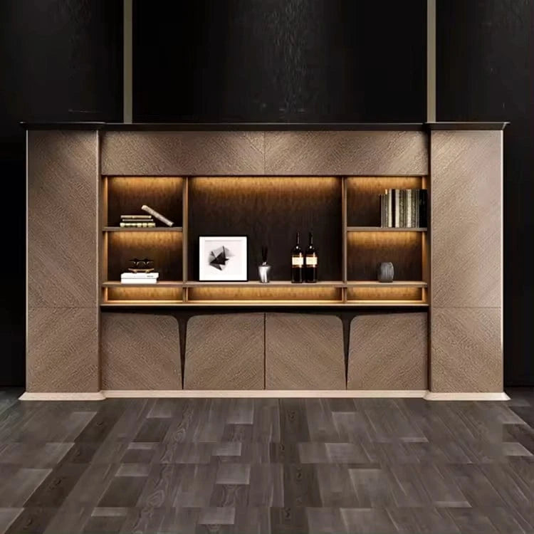 Edward · Office Shelves w/ Integrated Lighting & Storage