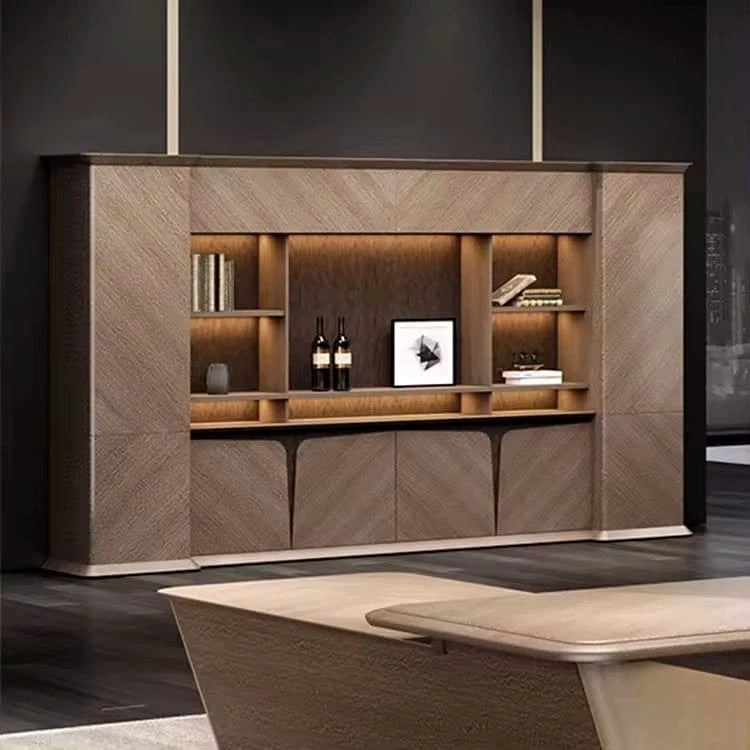 Edward · Office Shelves w/ Integrated Lighting & Storage