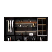 Elizabeth ยท Office Shelves w/ Integrated Lighting & Closet Storage