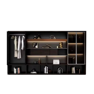 Elizabeth ยท Office Shelves w/ Integrated Lighting & Closet Storage