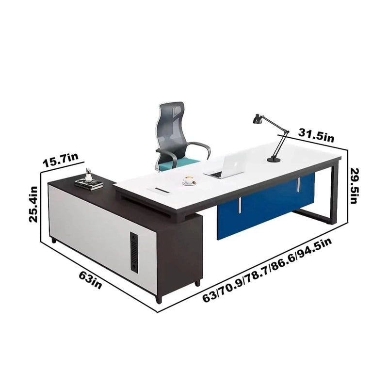 Elyse · Modern L-Shaped Executive Desk