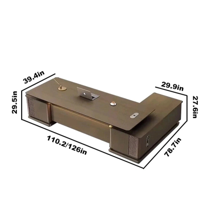 Emilio ยท Modern L-Shaped Executive Desk