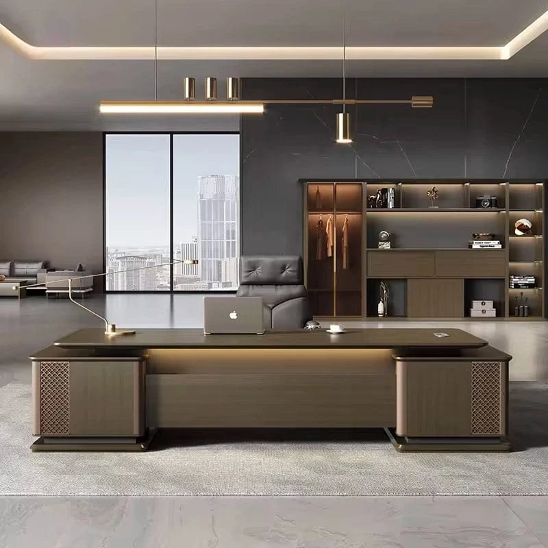 Emilio ยท Modern L-Shaped Executive Desk