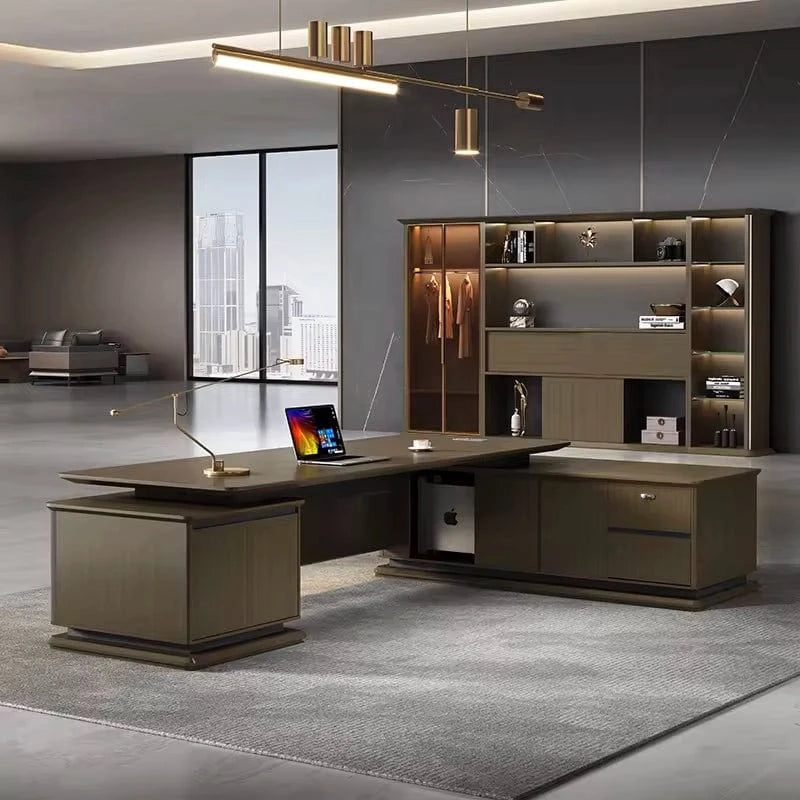 Emilio ยท Modern L-Shaped Executive Desk