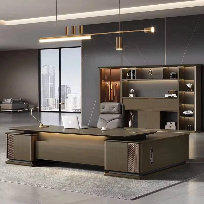Emilio ยท Modern L-Shaped Executive Desk