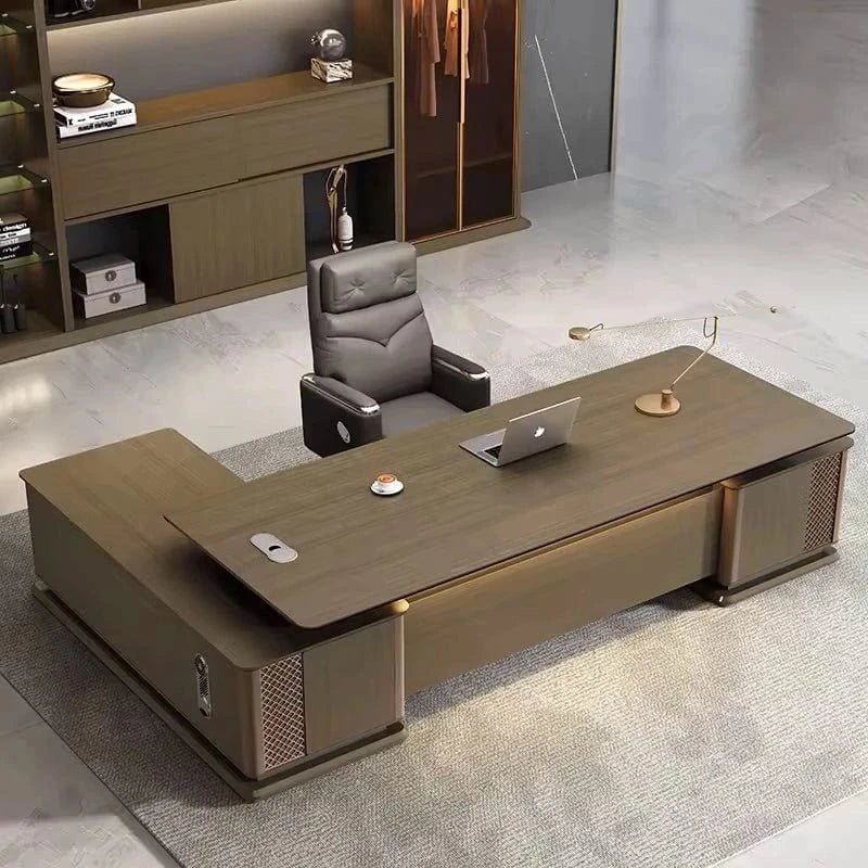 Emilio ยท Modern L-Shaped Executive Desk