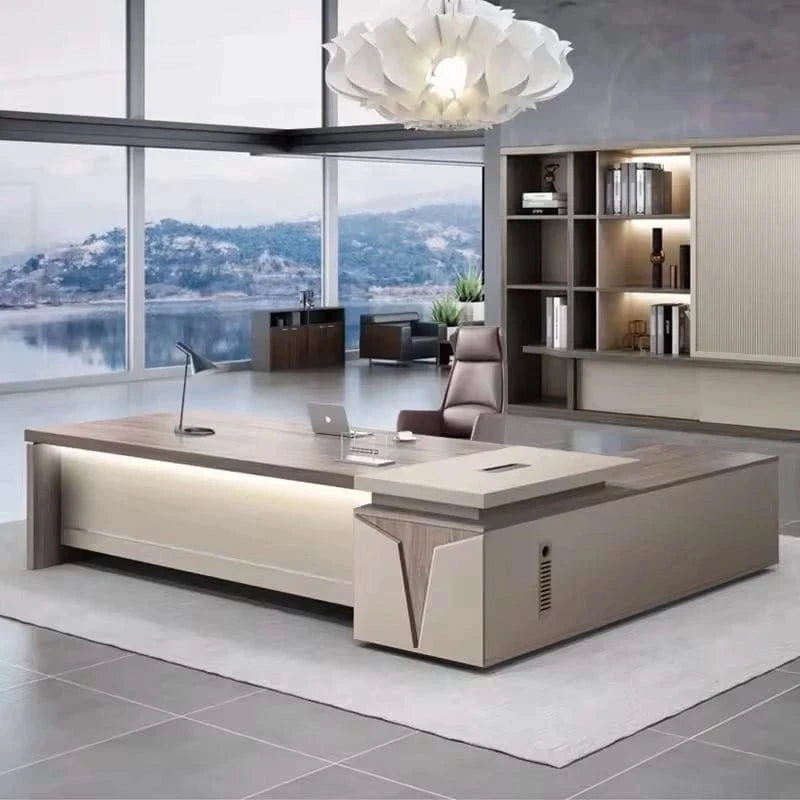 Enrique ยท Modern L-Shaped Executive Desk