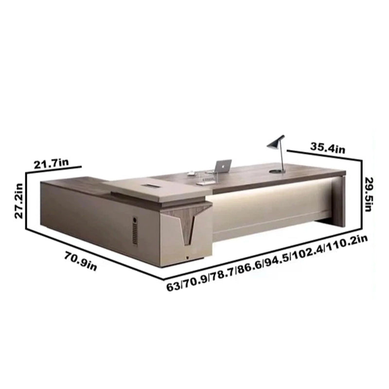 Enrique ยท Modern L-Shaped Executive Desk