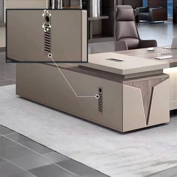 Enrique · Modern L-Shaped Executive Desk