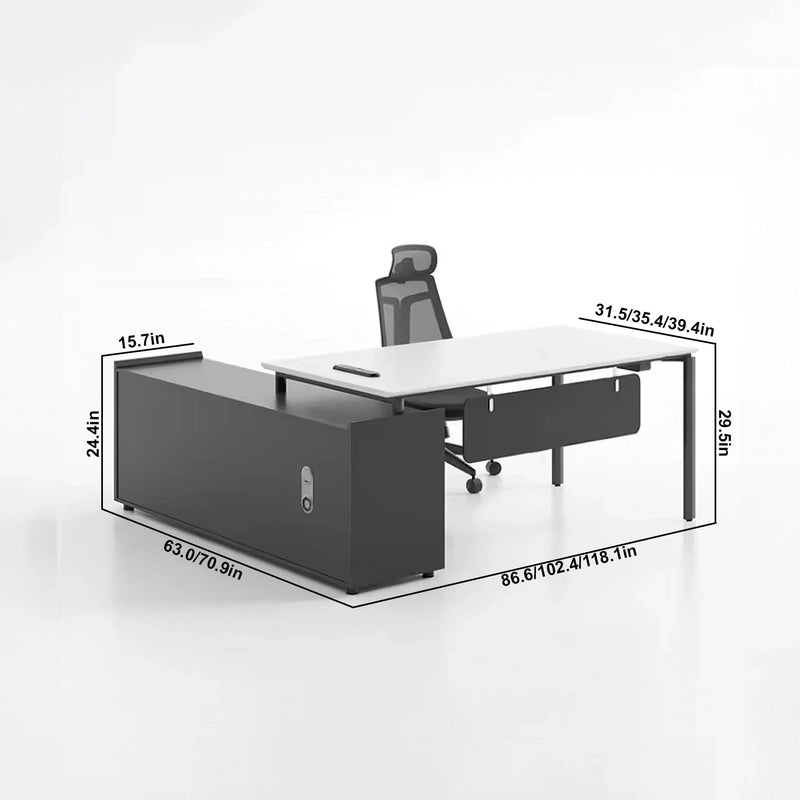 Eric · Modern L-Shaped Executive Desk