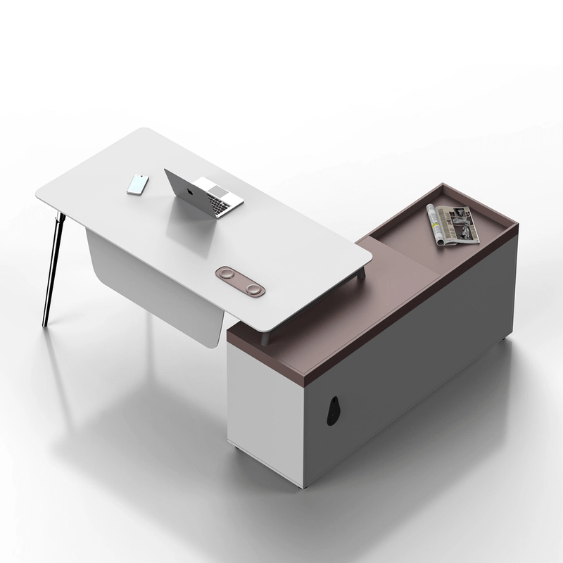 Escritorio ejecutivo en forma de L Etta de 73