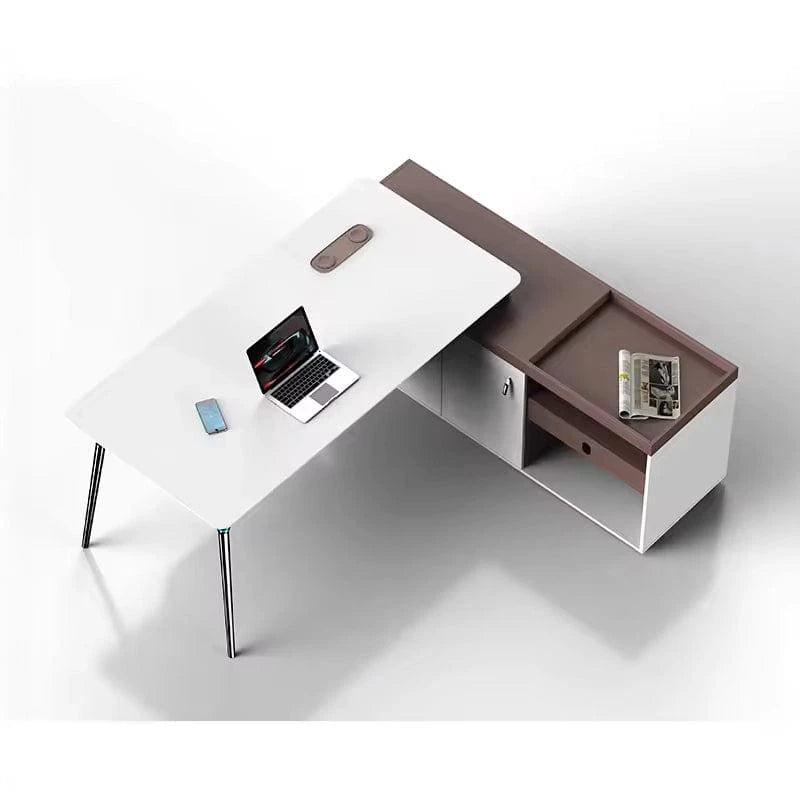 Escritorio ejecutivo en forma de L Etta de 73