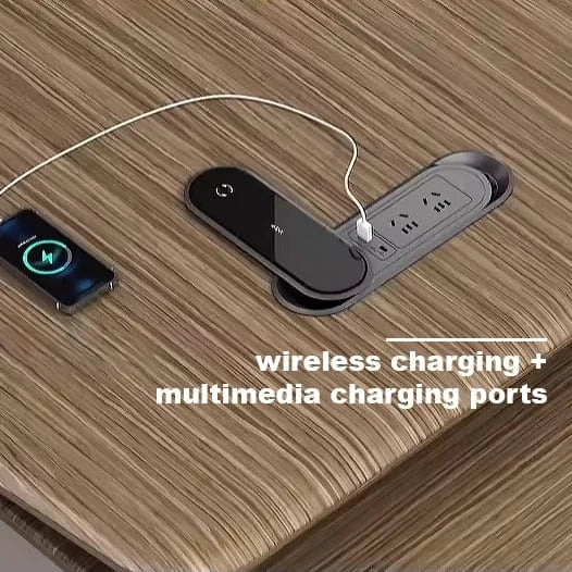 Escritorio ejecutivo Eudora en forma de L beige de 79 a 118