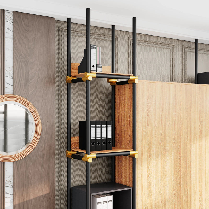 Facet · 95″W Open Display Office Shelves & Cabinet