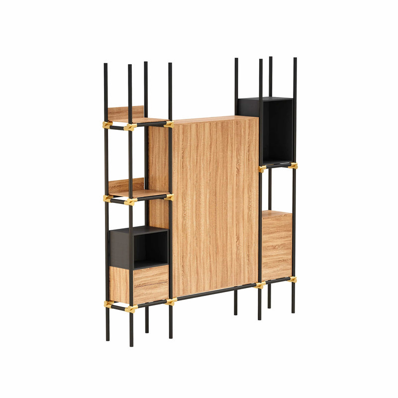 Facet · 95″W Open Display Office Shelves & Cabinet