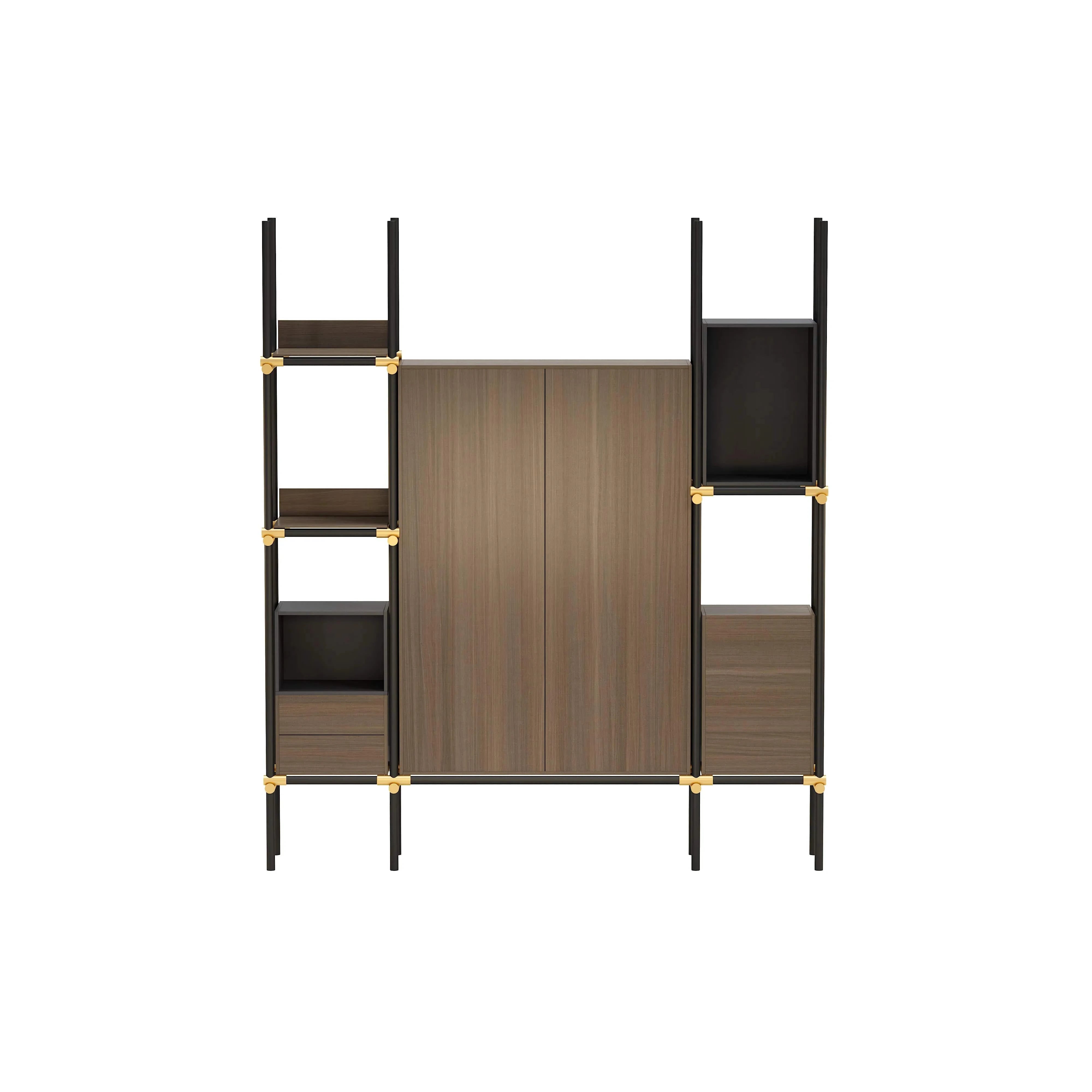 Facet · 95″W Open Display Office Shelves & Cabinet