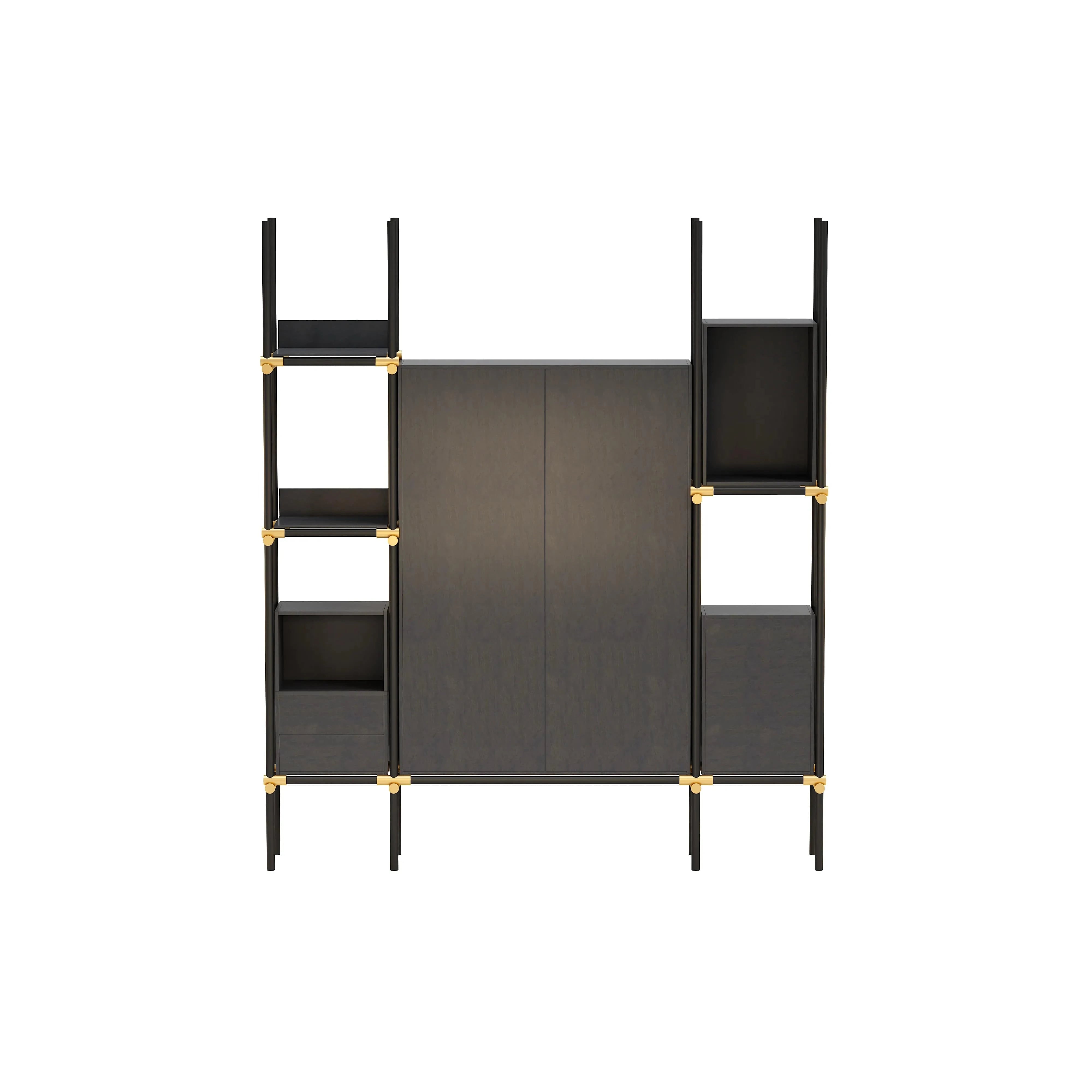 Facet · 95″W Open Display Office Shelves & Cabinet