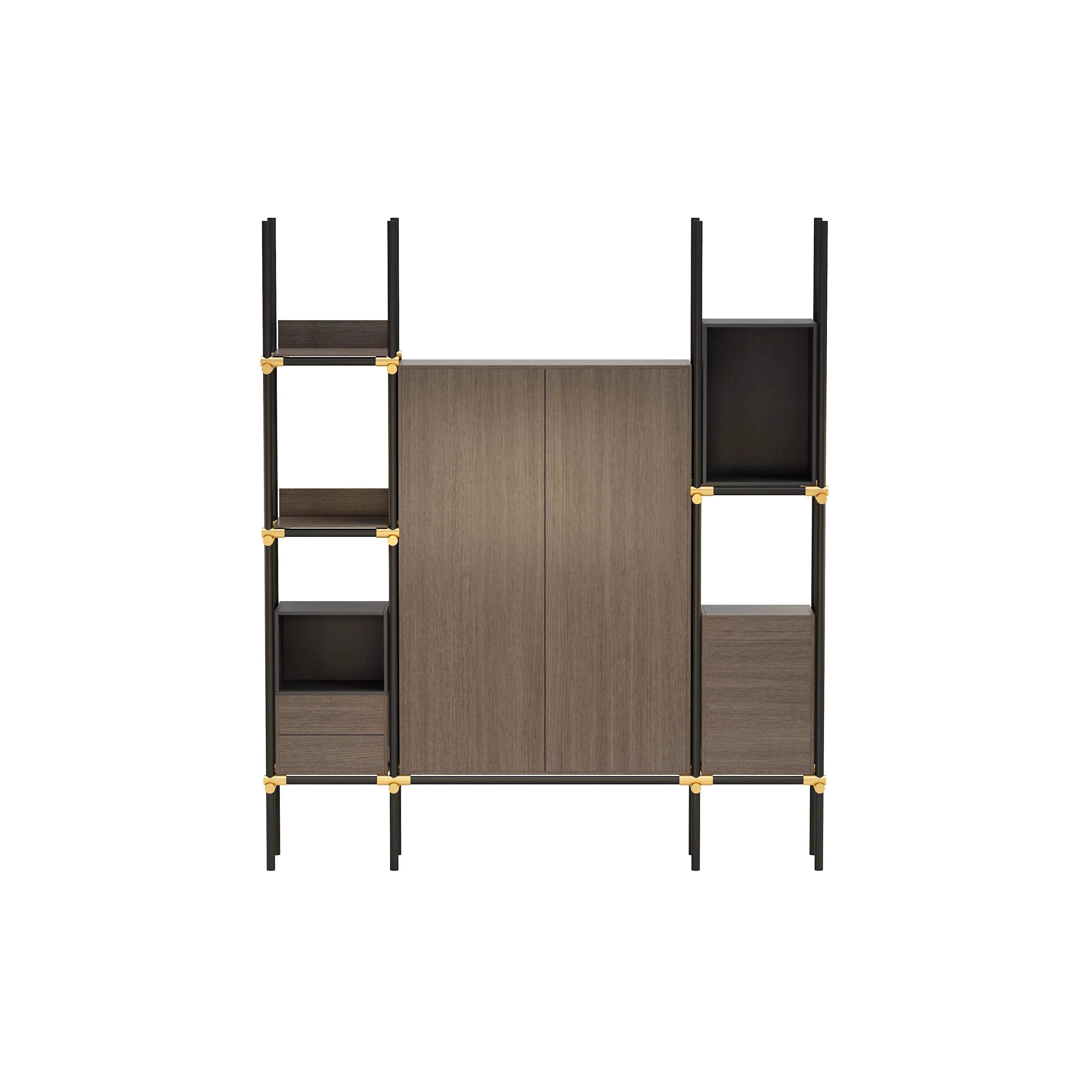 Facet · 95″W Open Display Office Shelves & Cabinet