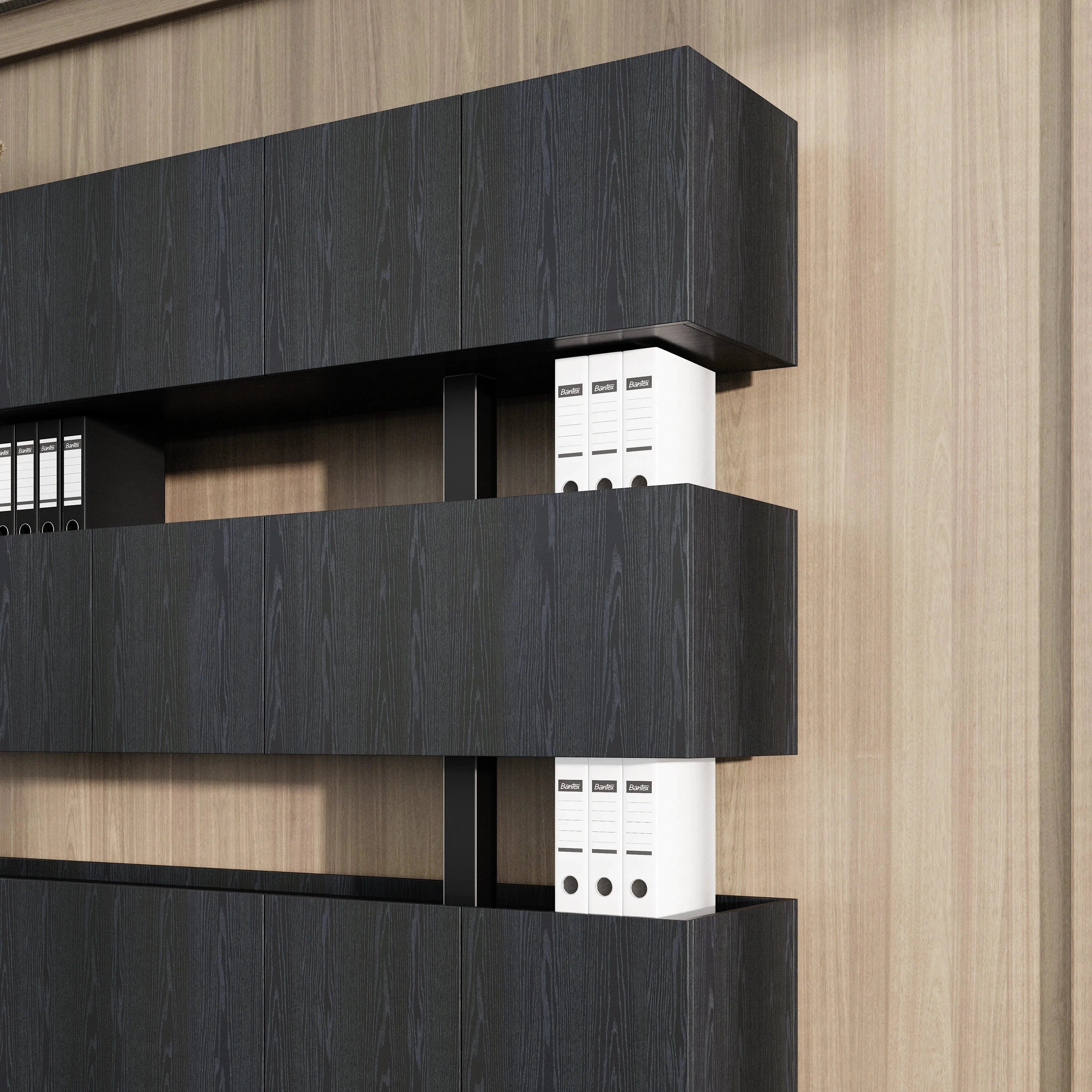 Estantería de pared para biblioteca Finn de 53 a 95