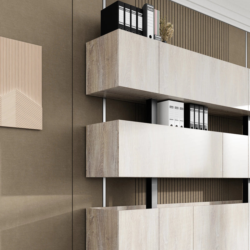 Estantería de pared para biblioteca Finn de 53 a 95