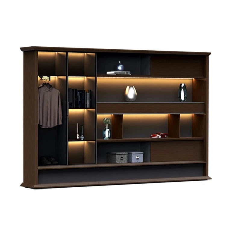 Fred · Office Library Wall Shelves w/ Integrated Lighting