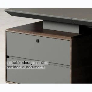 Frisco keyed return drawer in gray, close view