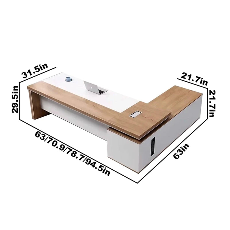 Gabriela · Modern L-Shaped Executive Desk