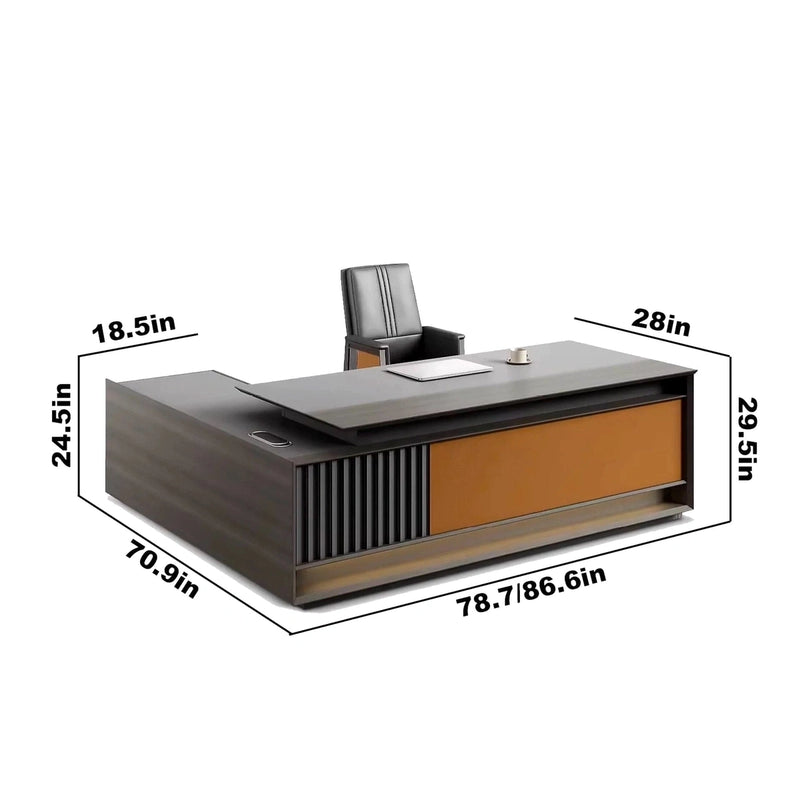 George · Modern L-Shaped Executive Desk