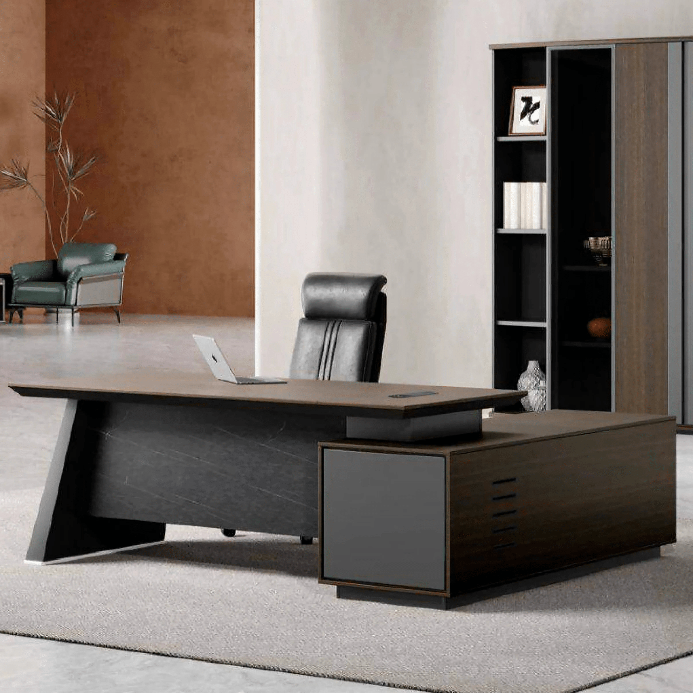 Gord ยท Modern L-Shaped Executive Desk