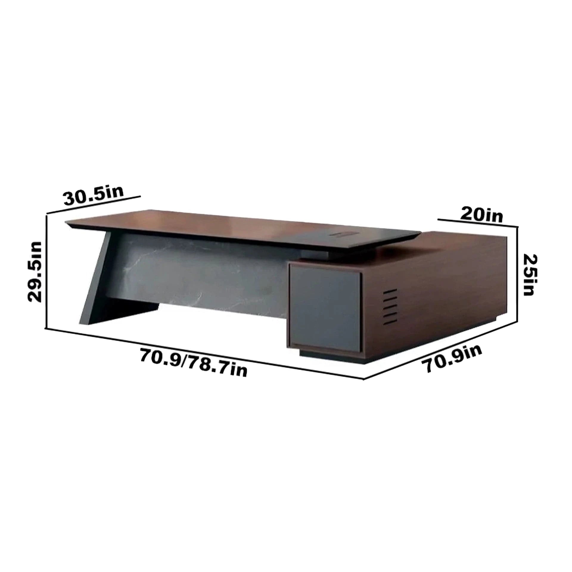 Gord ยท Modern L-Shaped Executive Desk