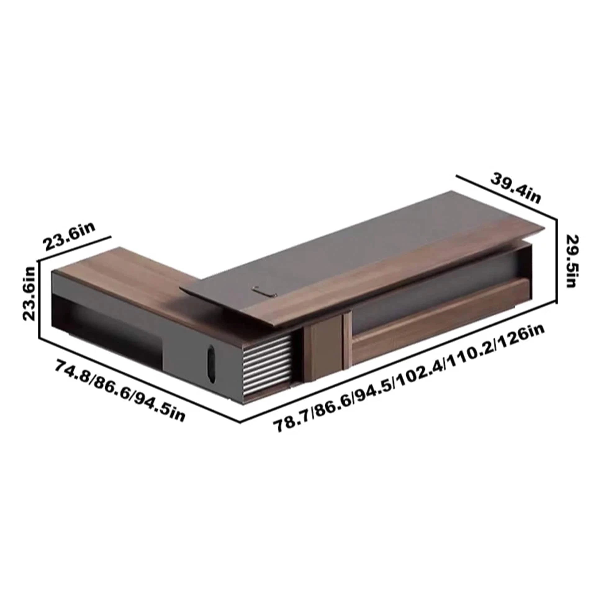 Hade · Modern L-Shaped Executive Desk