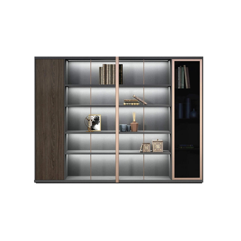 Hannah · Office Library Shelves w/ Lighting, Wardrobe & Storage