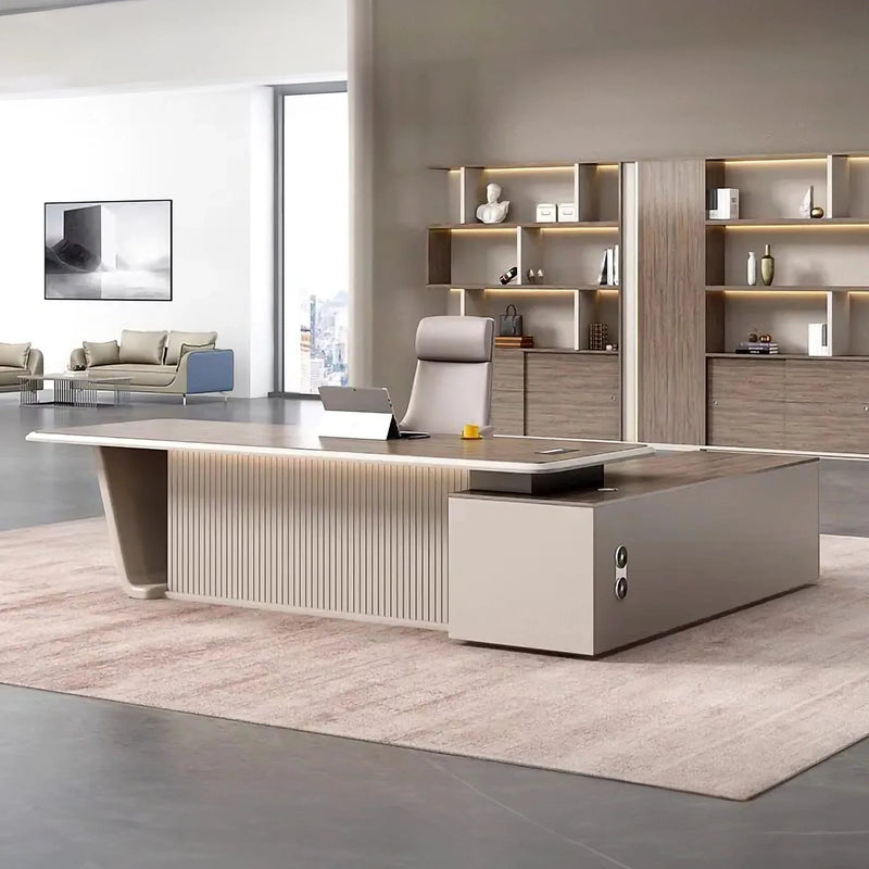 Hawk · Modern L-Shaped Executive Desk