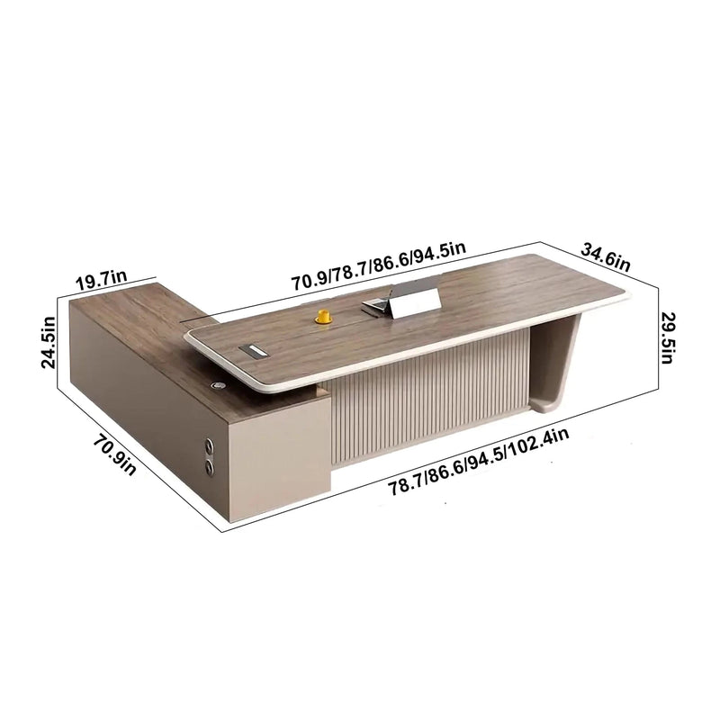 Hawk · Modern L-Shaped Executive Desk