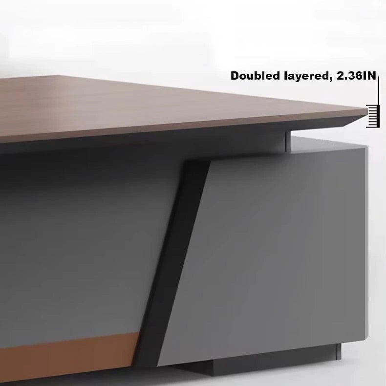 Hellen · Modern L-Shaped Executive Desk