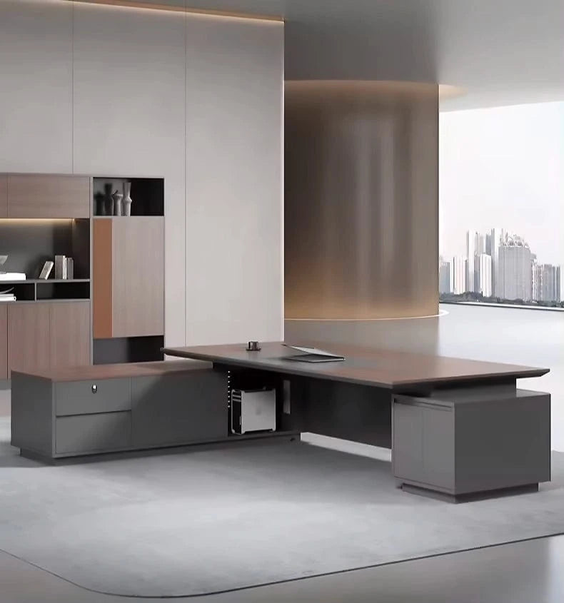 Hellen · Modern L-Shaped Executive Desk
