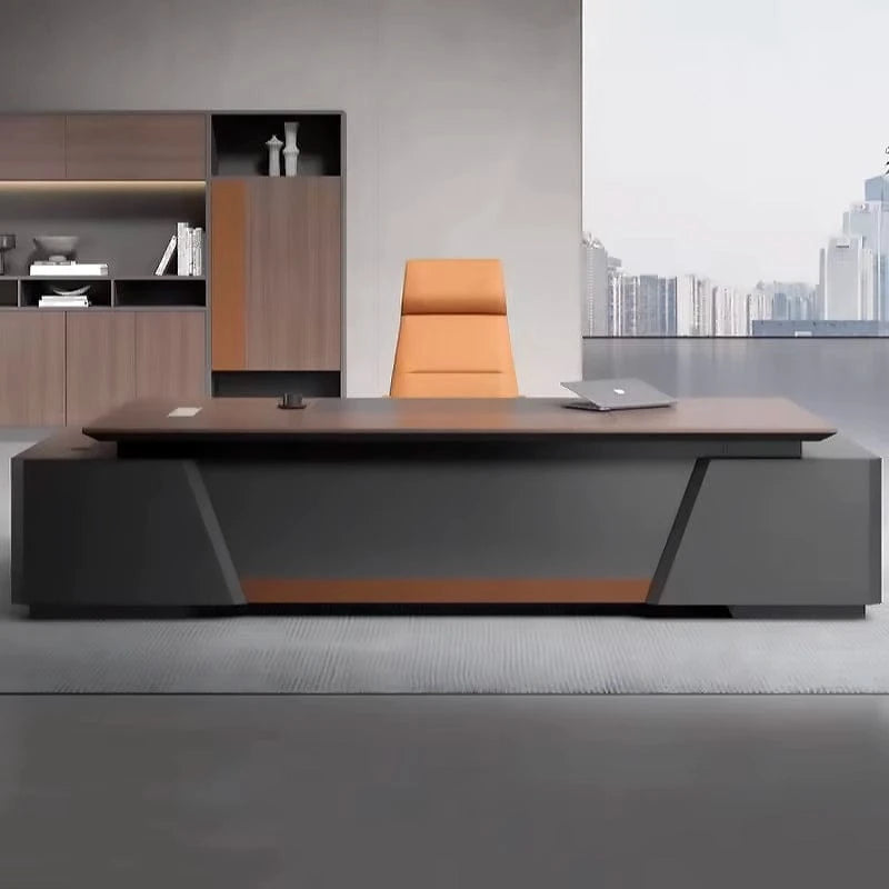 Hellen · Modern L-Shaped Executive Desk