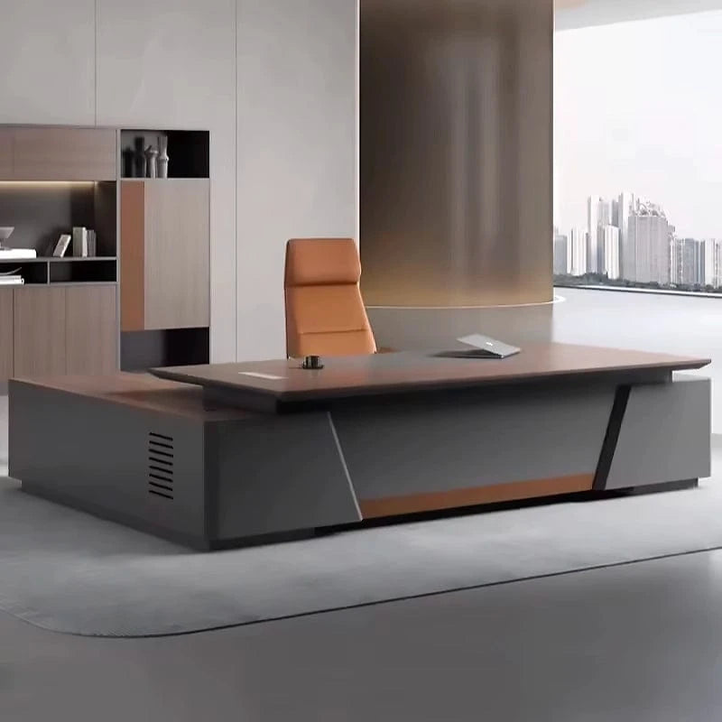 Hellen · Modern L-Shaped Executive Desk