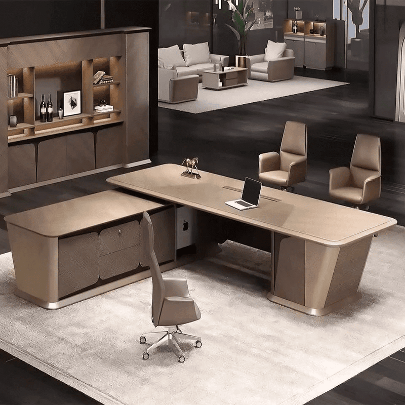 Henry · Executive Desk w/ Mobile Storage