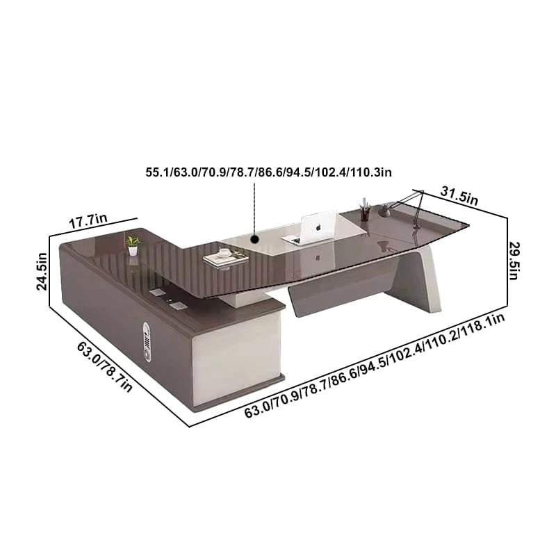 Hugo ยท Modern L-Shaped Executive Desk