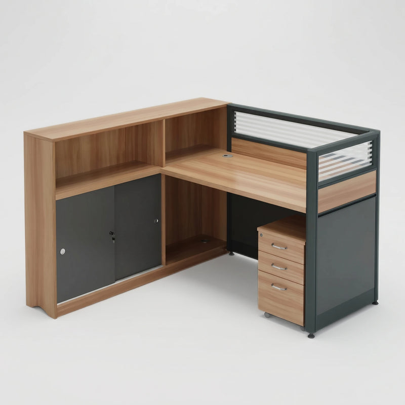 Brynn · L-Shaped Cubicle Workstation
