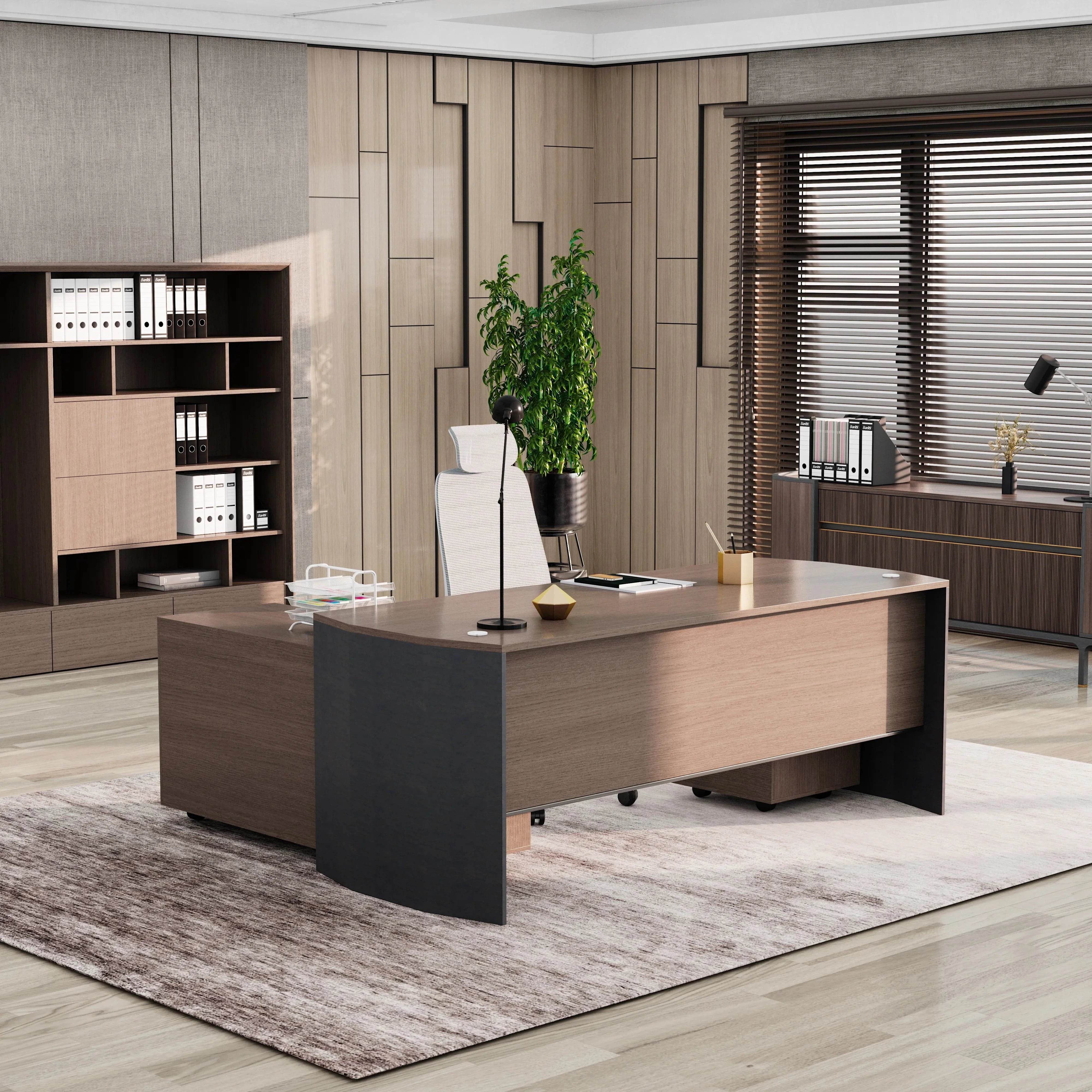 Jade · Executive Desk w/ Mobile Storage